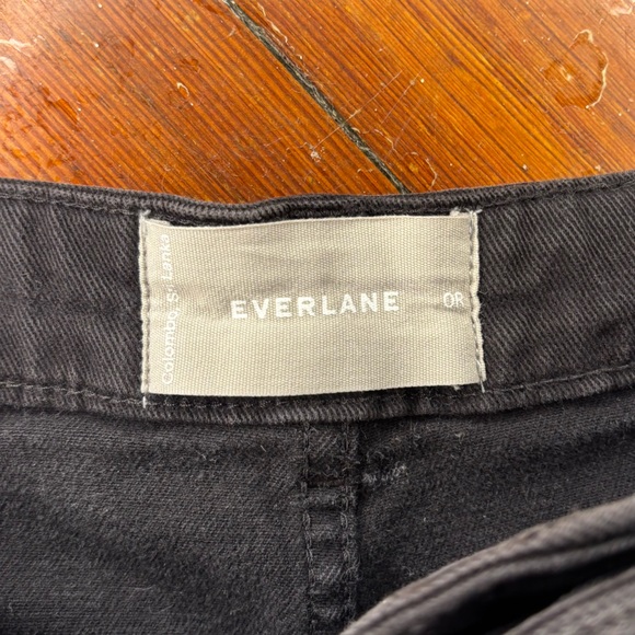 Everlane Black Barrel Jeans Utility Crop High Rise Size 0/25 - Picture 5 of 8